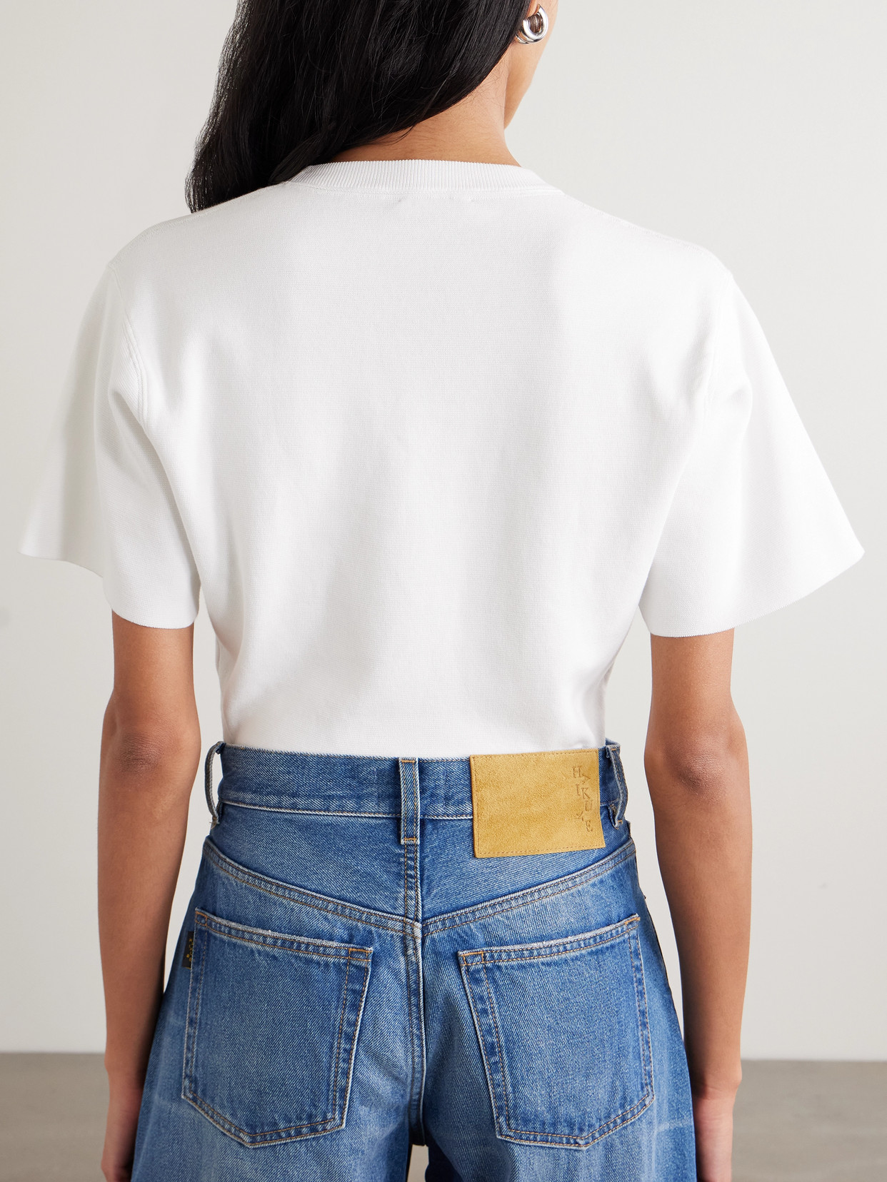 Haikure Talya Cotton Bodysuit In White