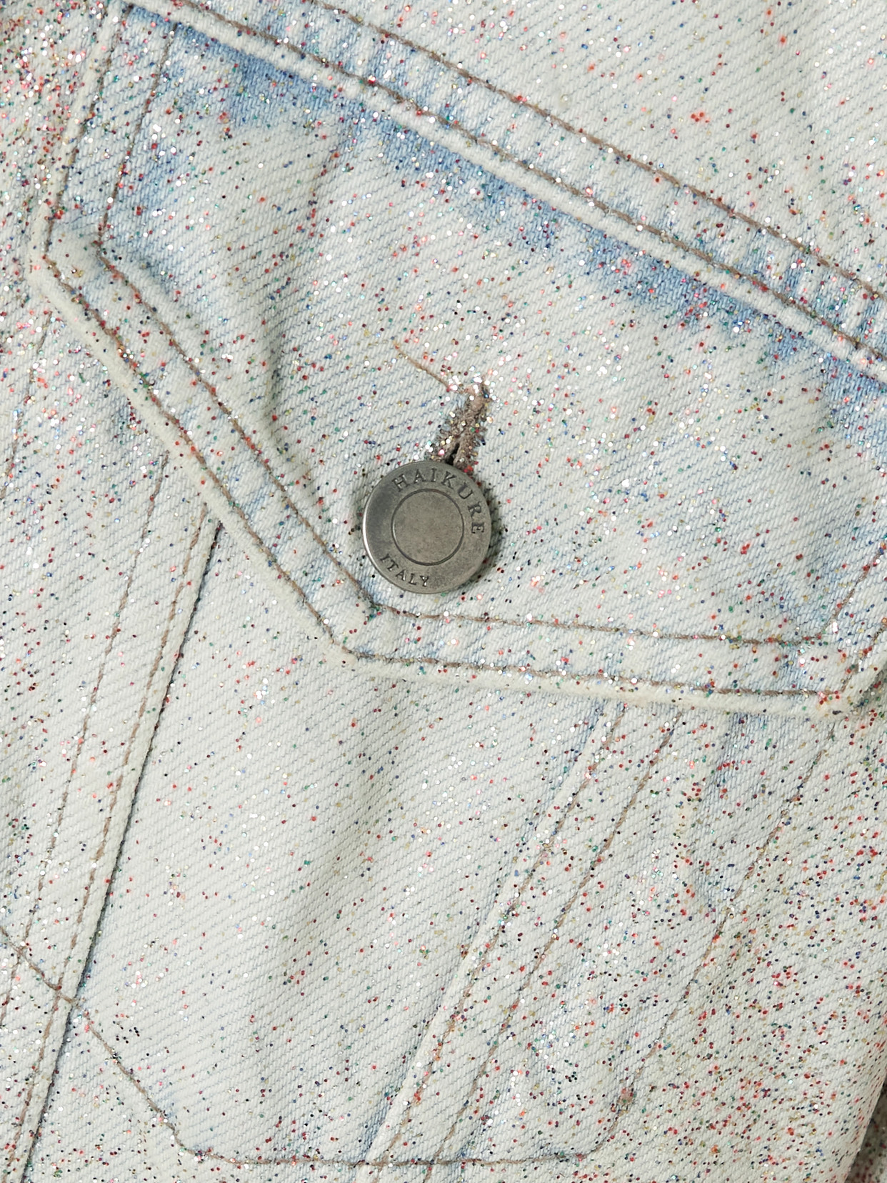 Simon Glam Glittered Denim Jacket