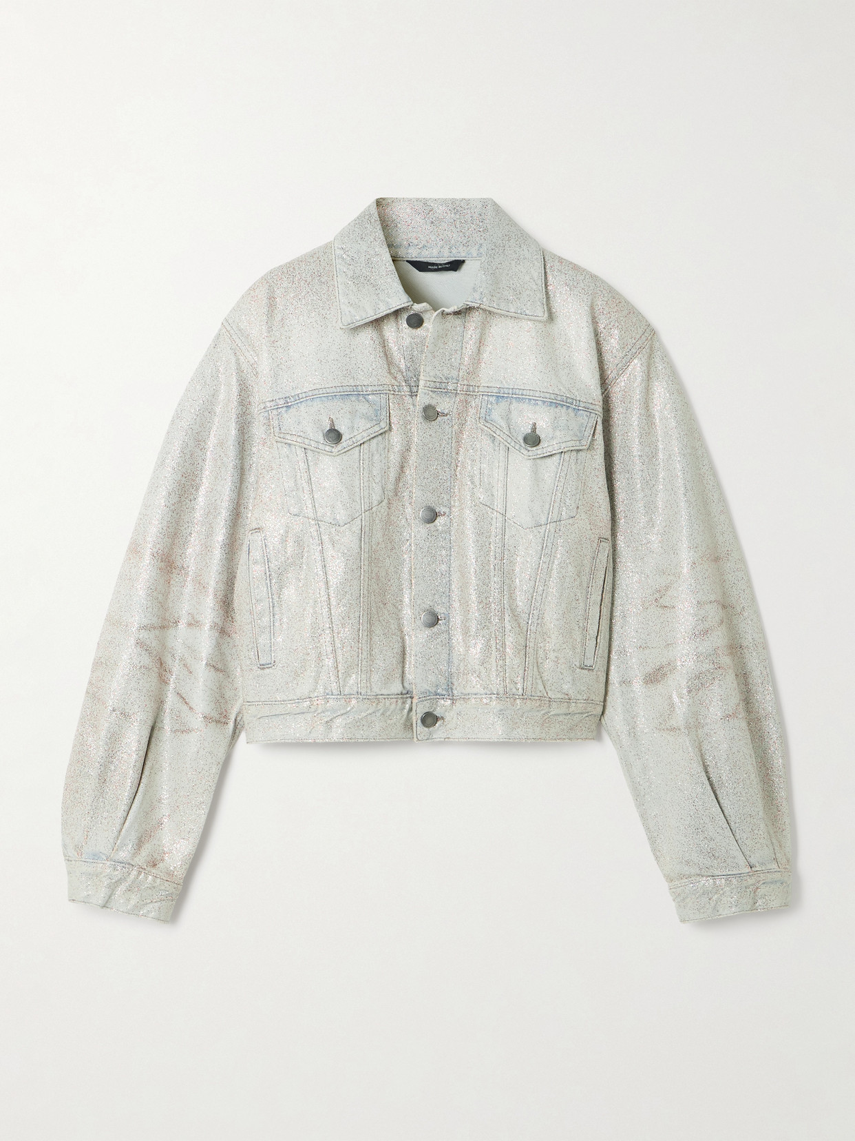Haikure Simon Glam Glittered Denim Jacket In Blue