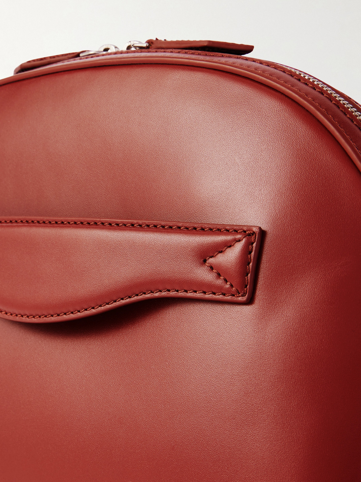 A.emery Halloran Leather Clutch In Red