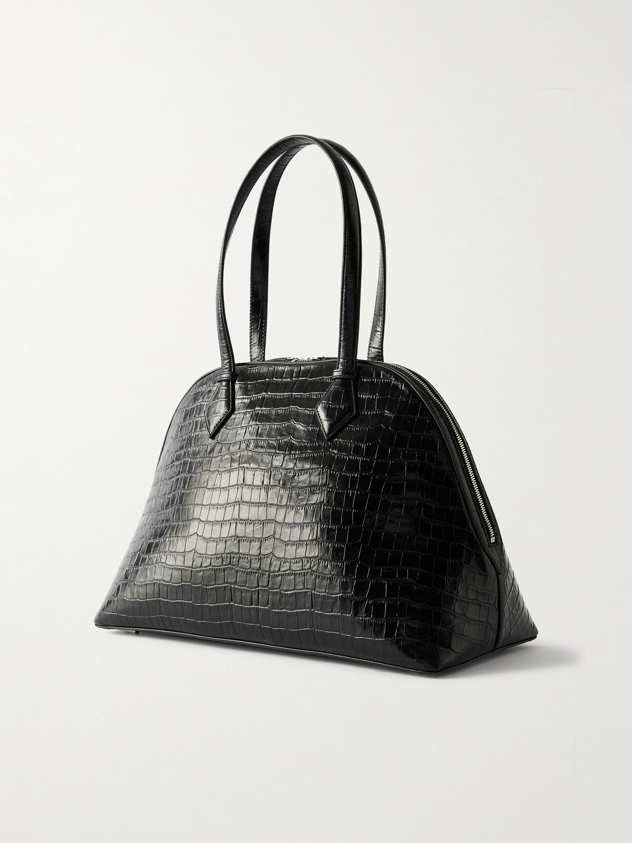 A.emery Harnick Croc-effect Leather Shoulder Bag In Black