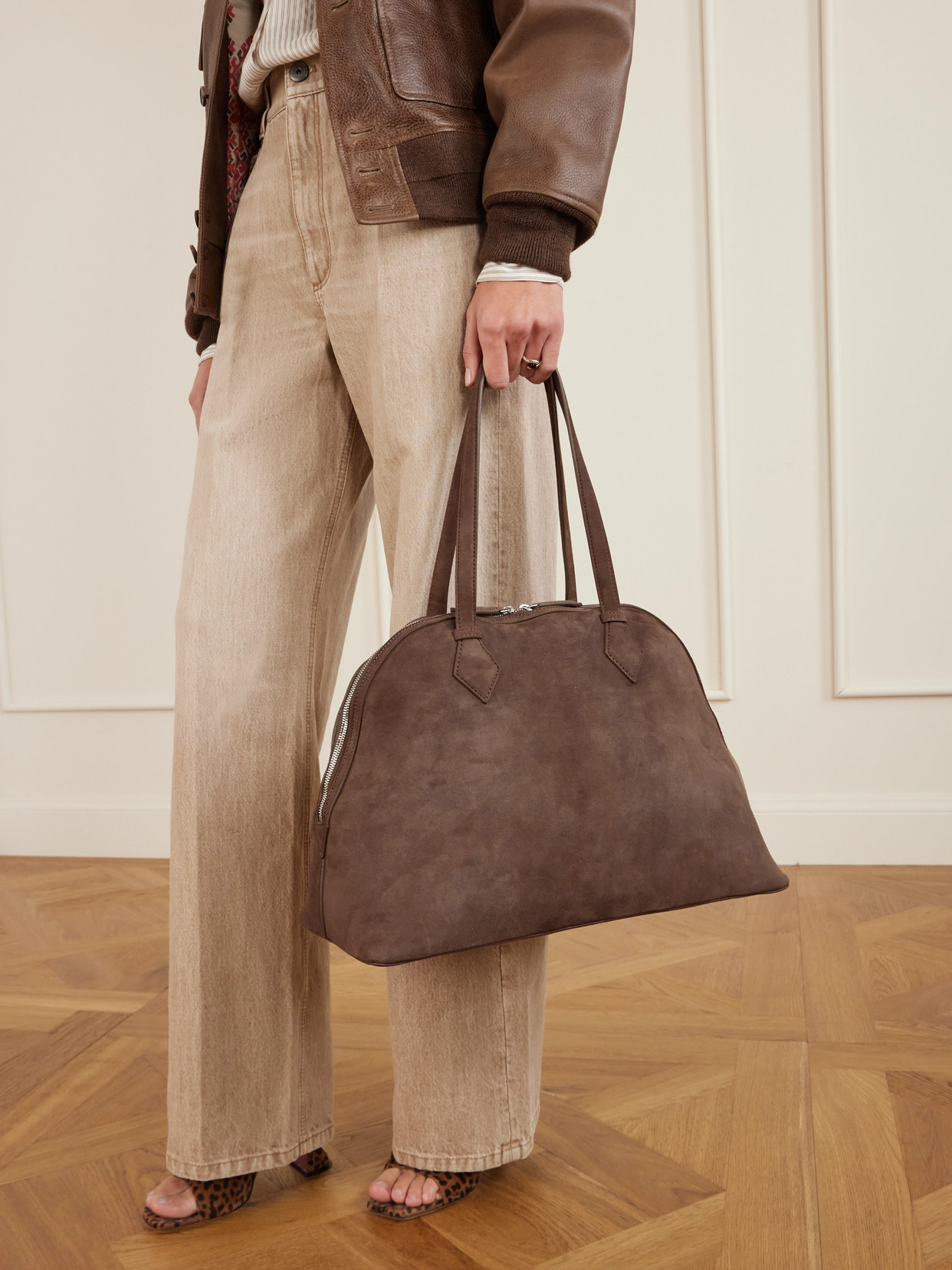 A.emery Harnick Suede Tote In Brown