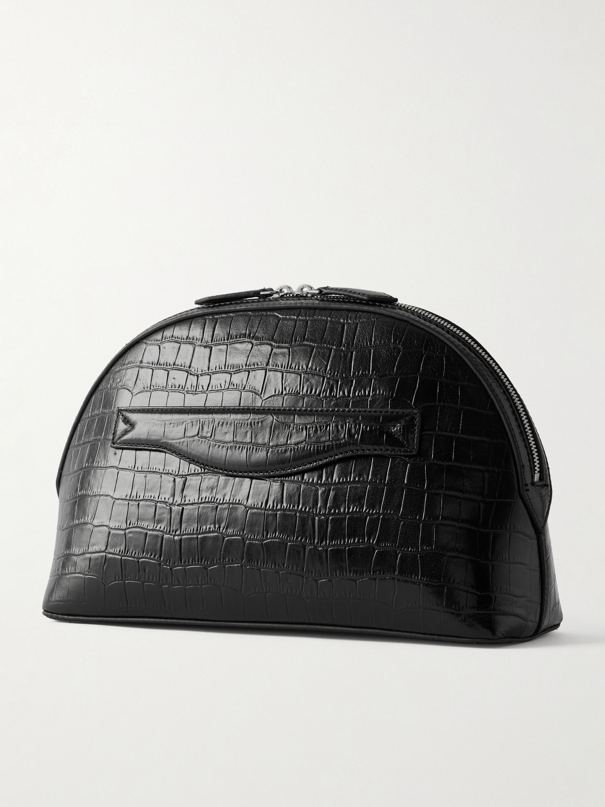 A.emery Halloran Croc-effect Leather Clutch In Black