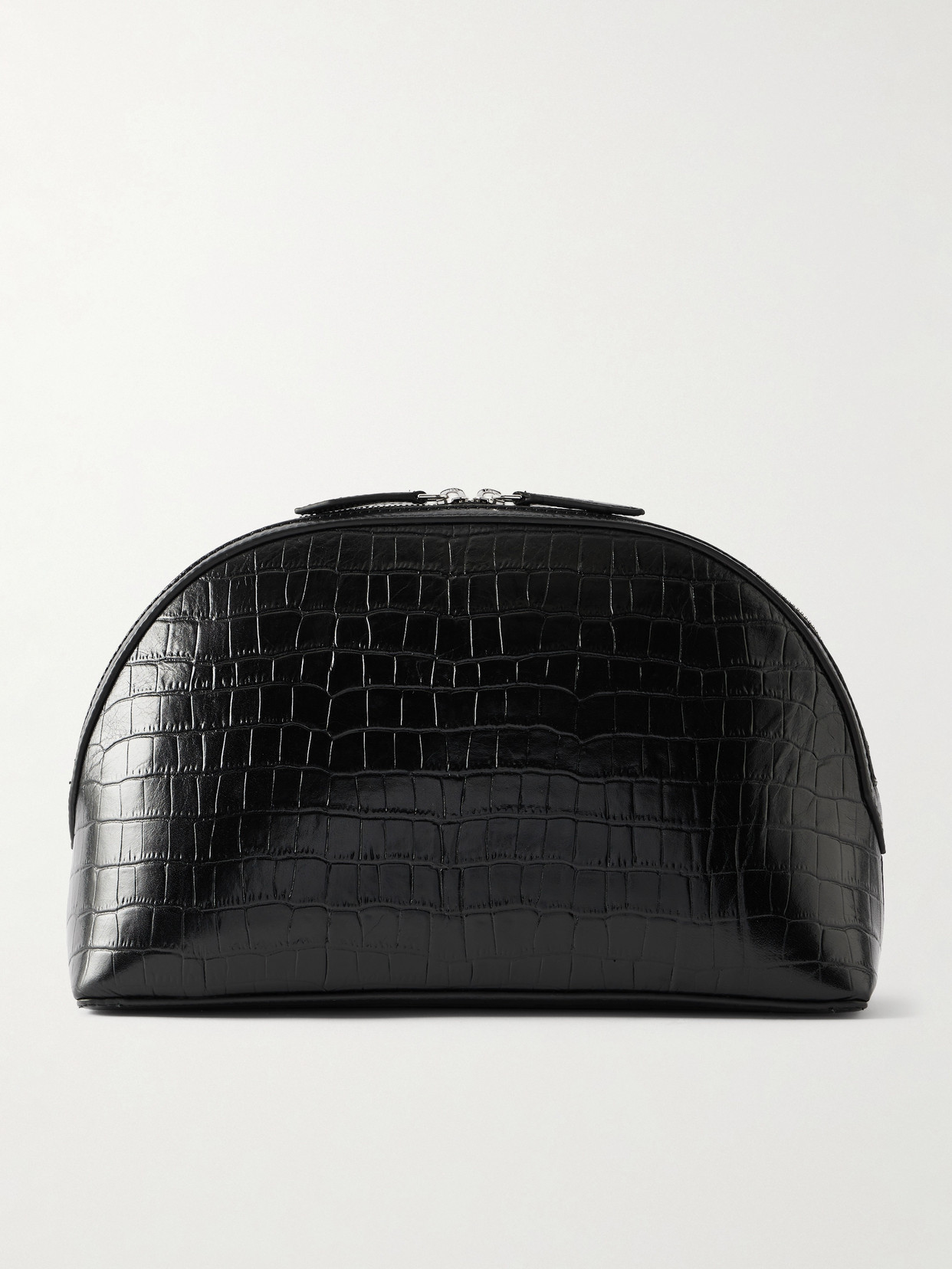 A.emery Halloran Croc-effect Leather Clutch In Black