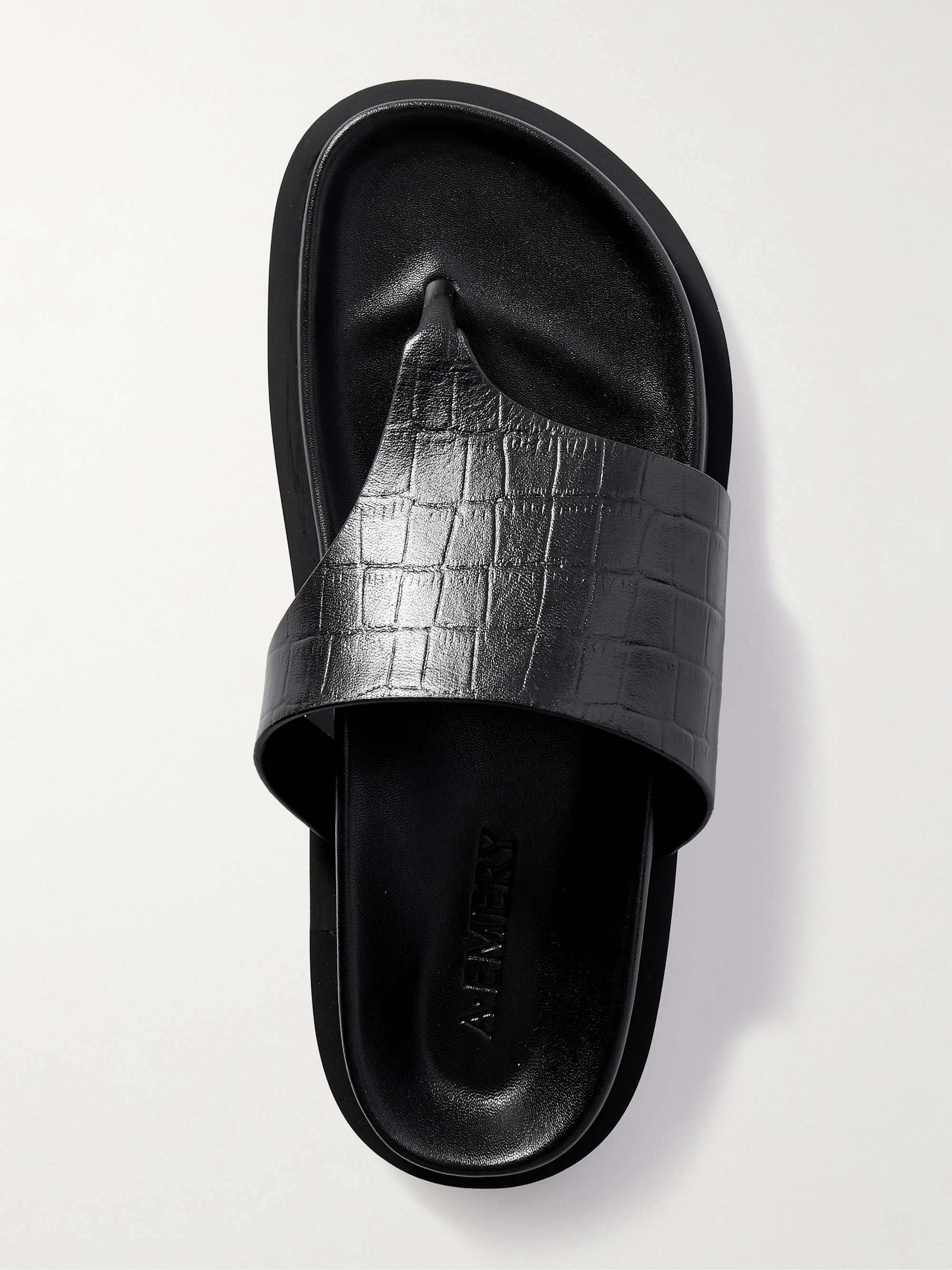 A.EMERY Imara croc-effect leather sandals | NET-A-PORTER