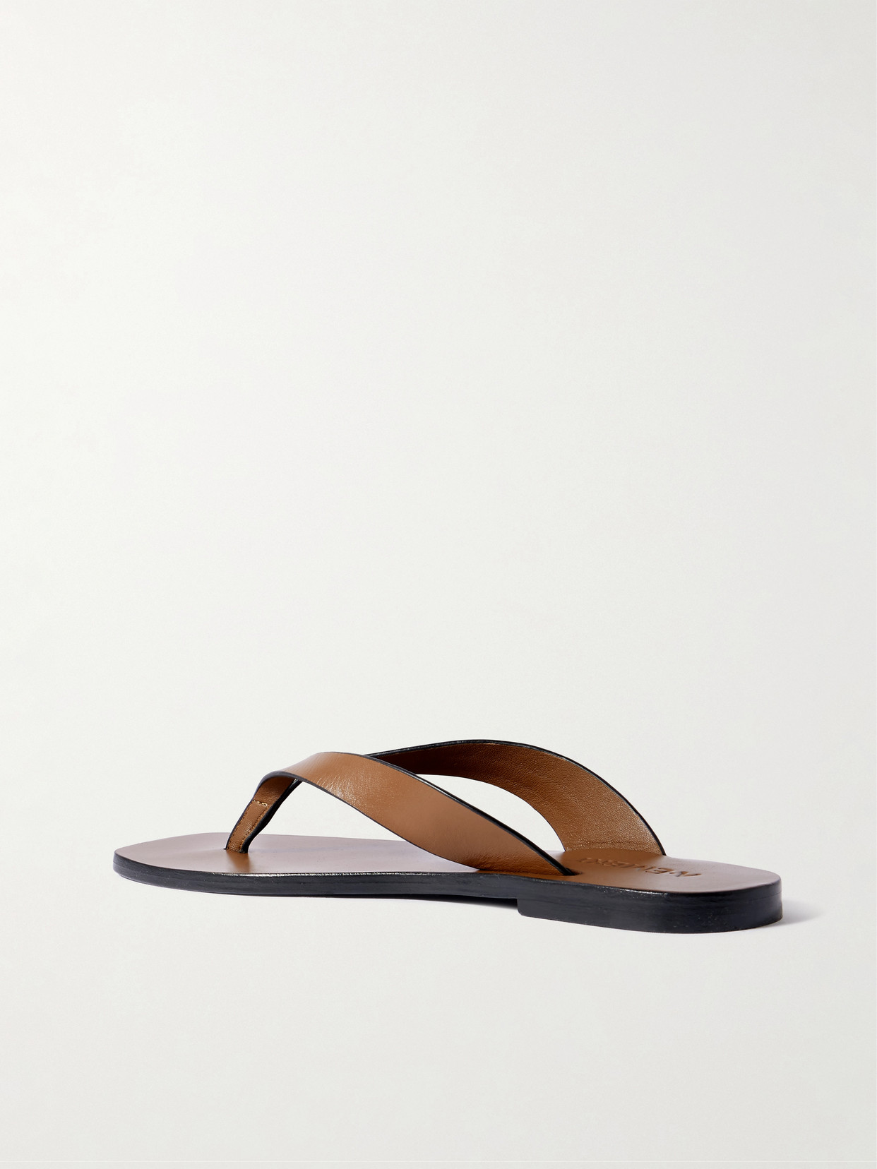 A.emery Sandali 'kinto' Con Punta Quadrata E Design A Infradito In Pelle Marroni Donna In Brown