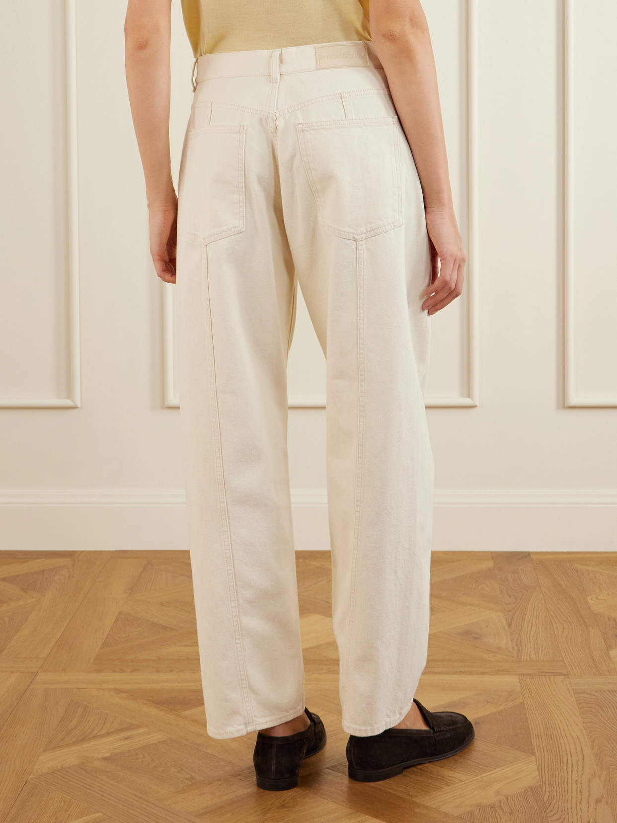 High-Rise Organic Barrel-Leg Jeans