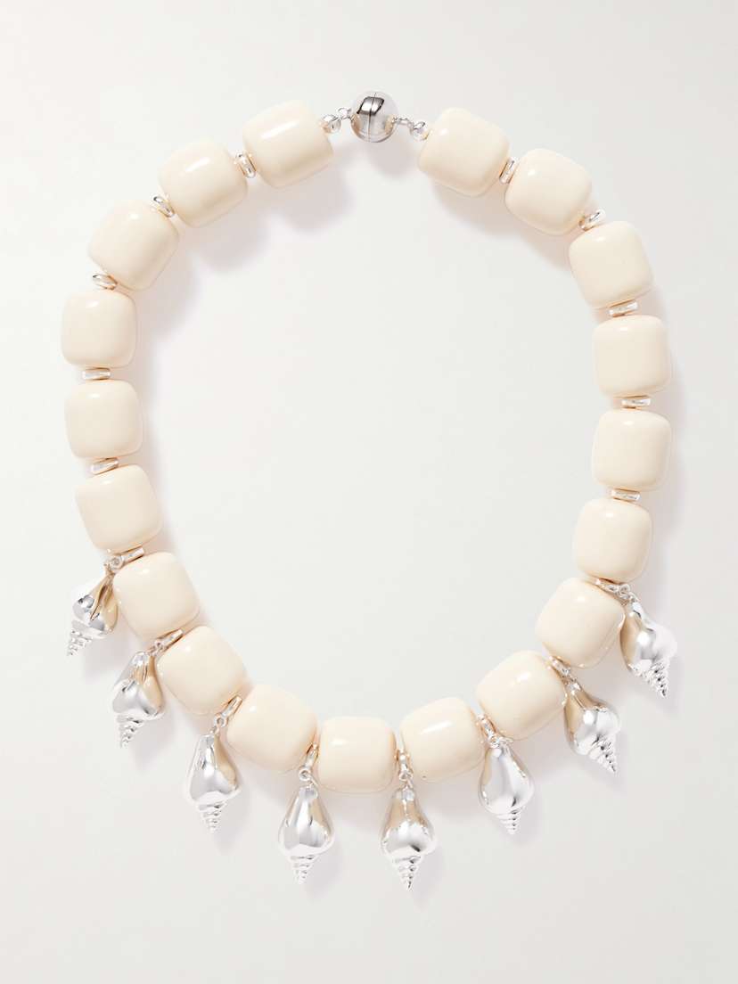 Julietta Odeon Silver-plated Resin Necklace