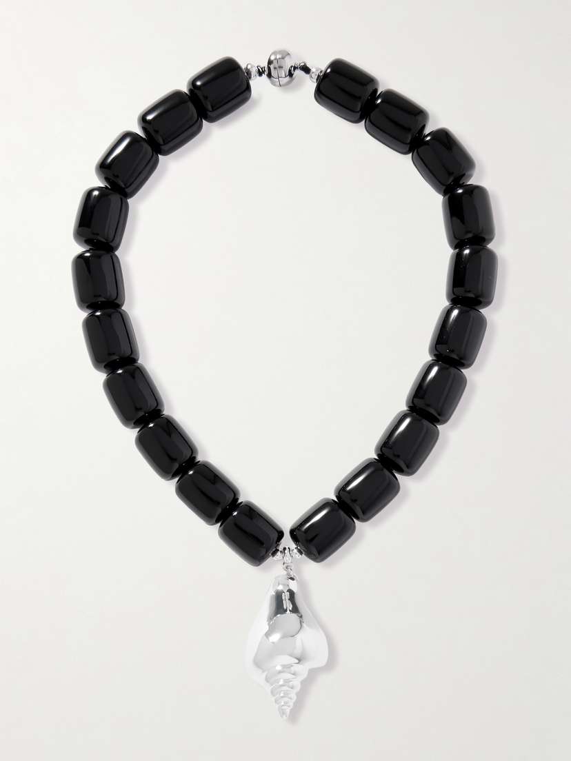 Julietta Ponza Silver-plated Resin Necklace