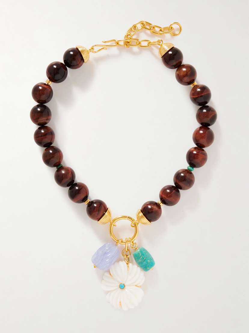Lizzie Fortunato Desert Bloom Gold-plated Multi-stone Necklace