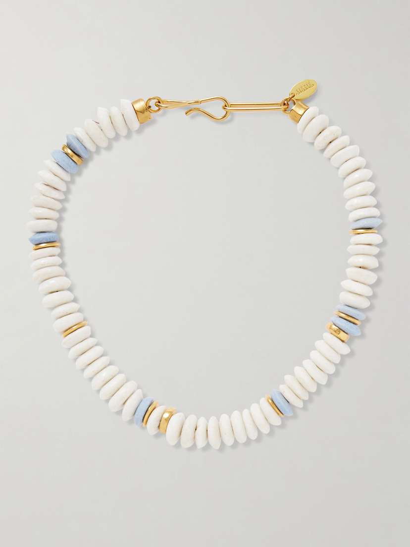 Lizzie Fortunato Laguna Gold-plated Beaded Necklace