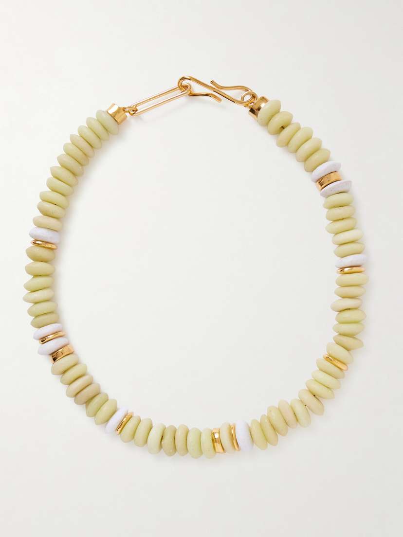 Lizzie Fortunato Laguna Gold-plated Beaded Necklace