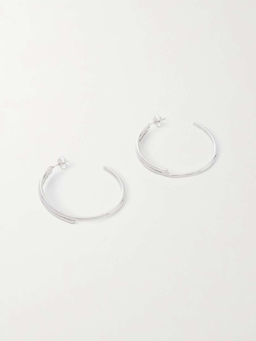 YSSO Queen Silver Hoop Earrings