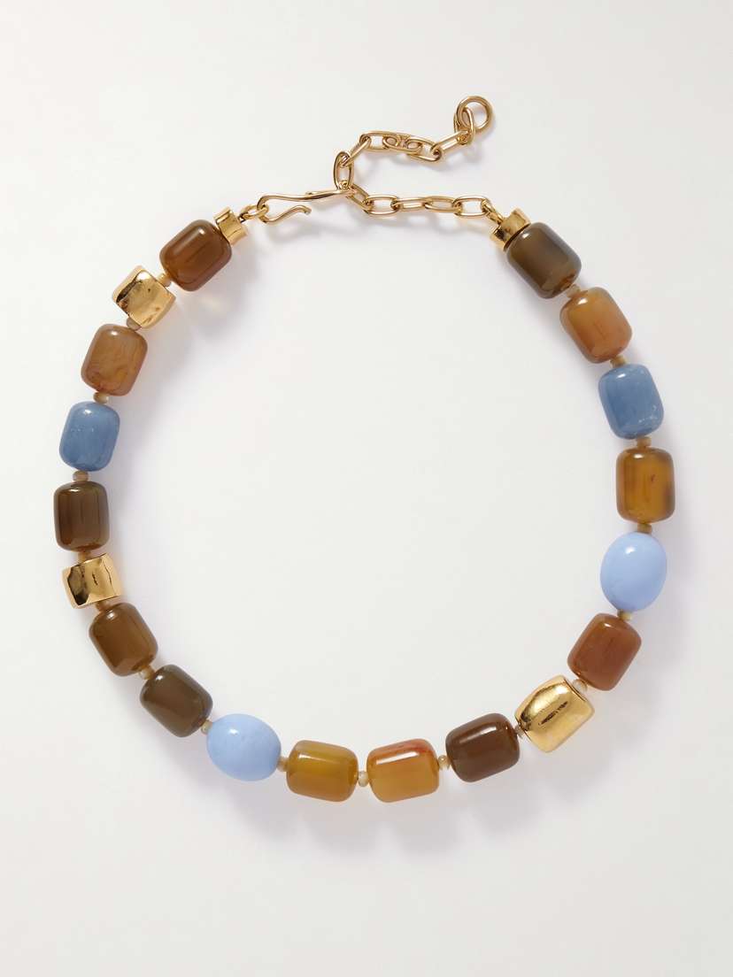 Lizzie Fortunato Palomino Gold-plated Multi-stone Necklace