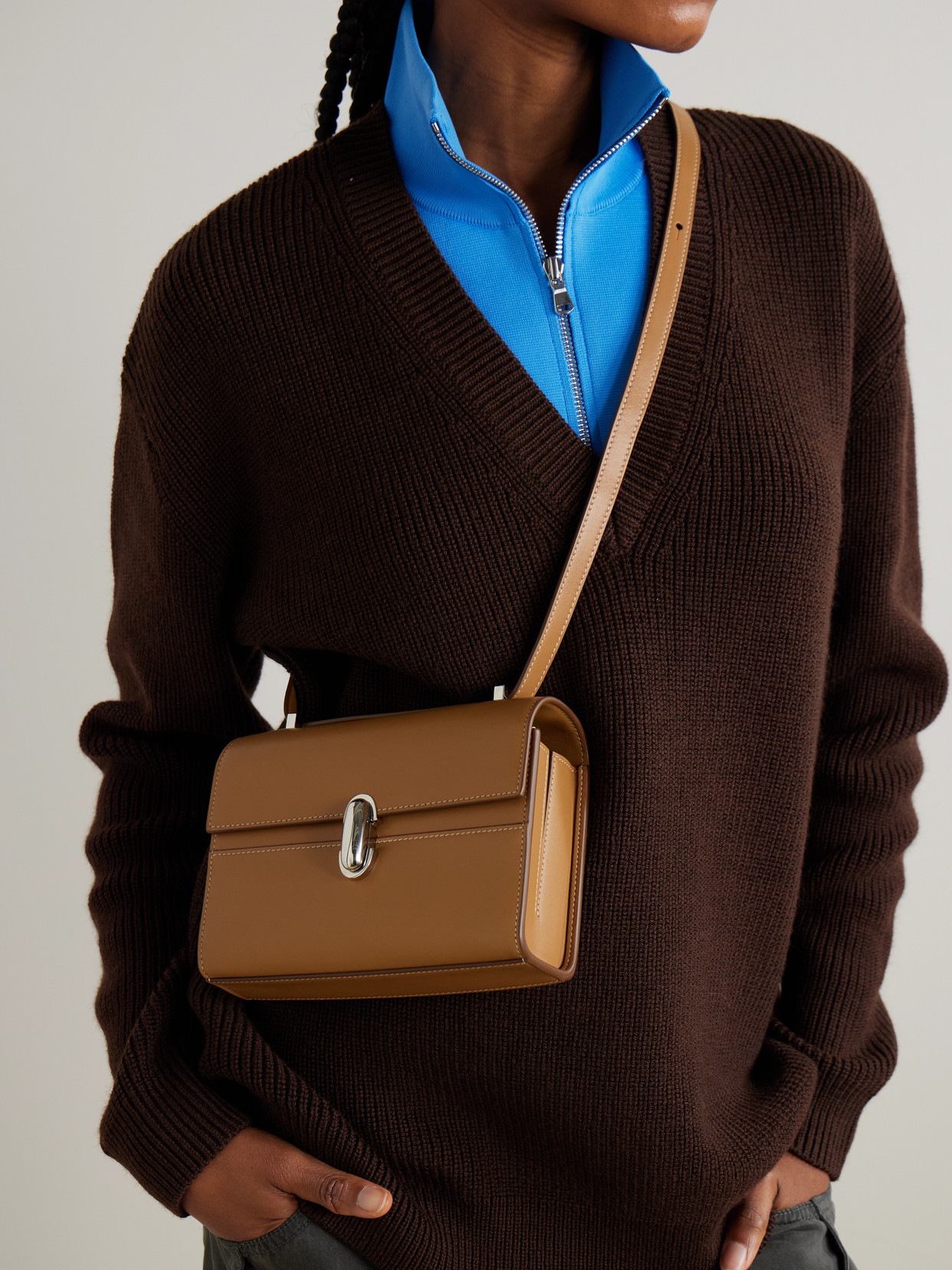 Symmetry Leather Tote