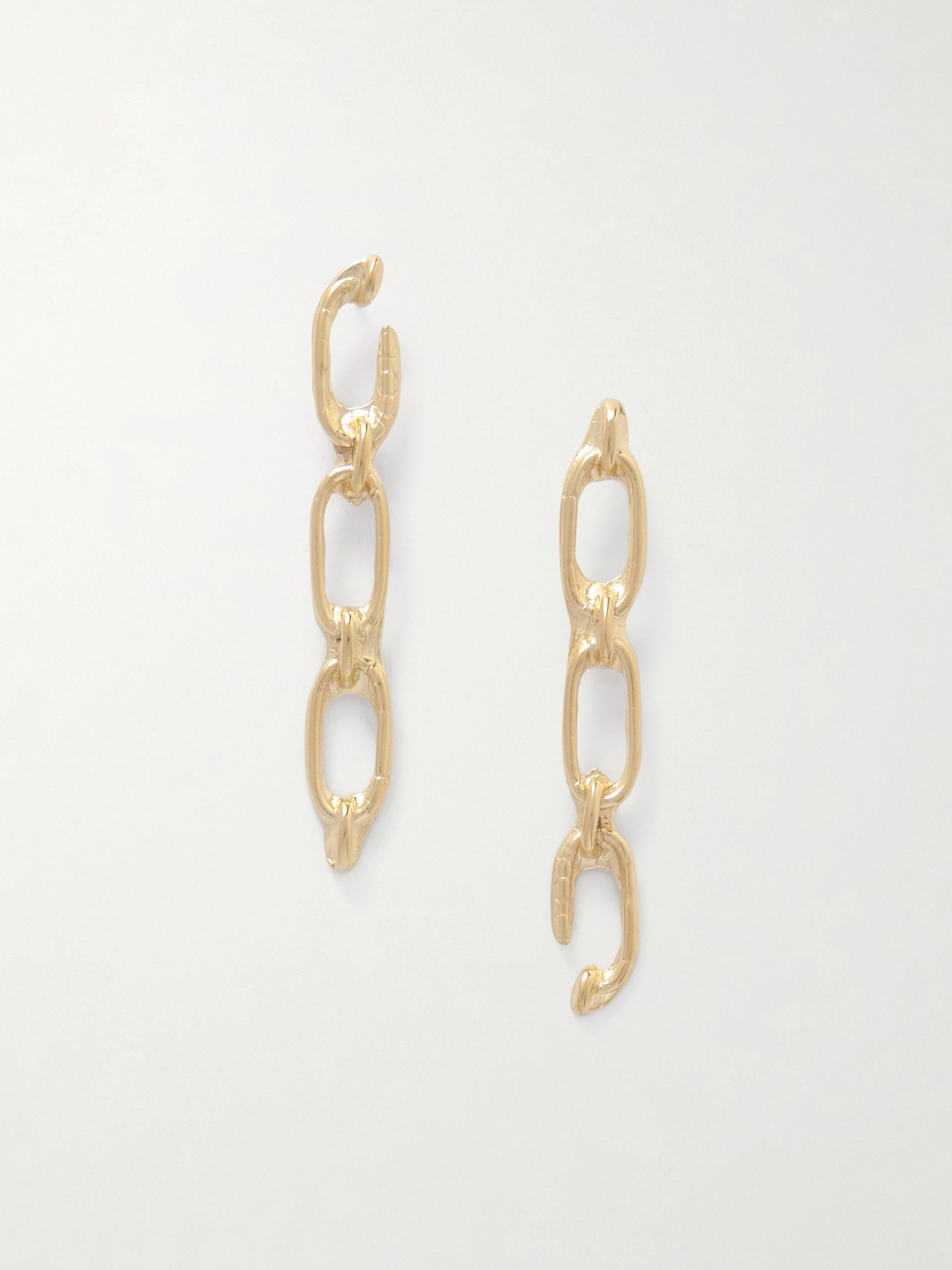 Ysso Open Link Gold-plated Earrings