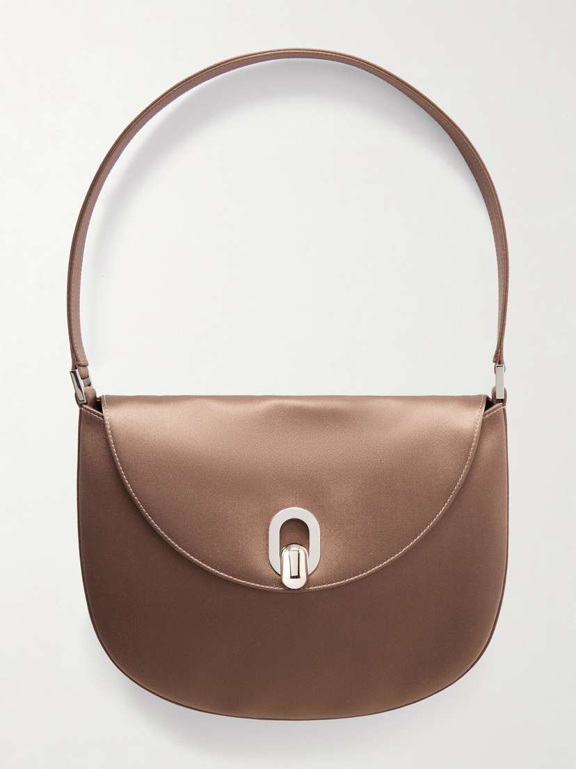 Savette Tondo Small Satin Shoulder Bag