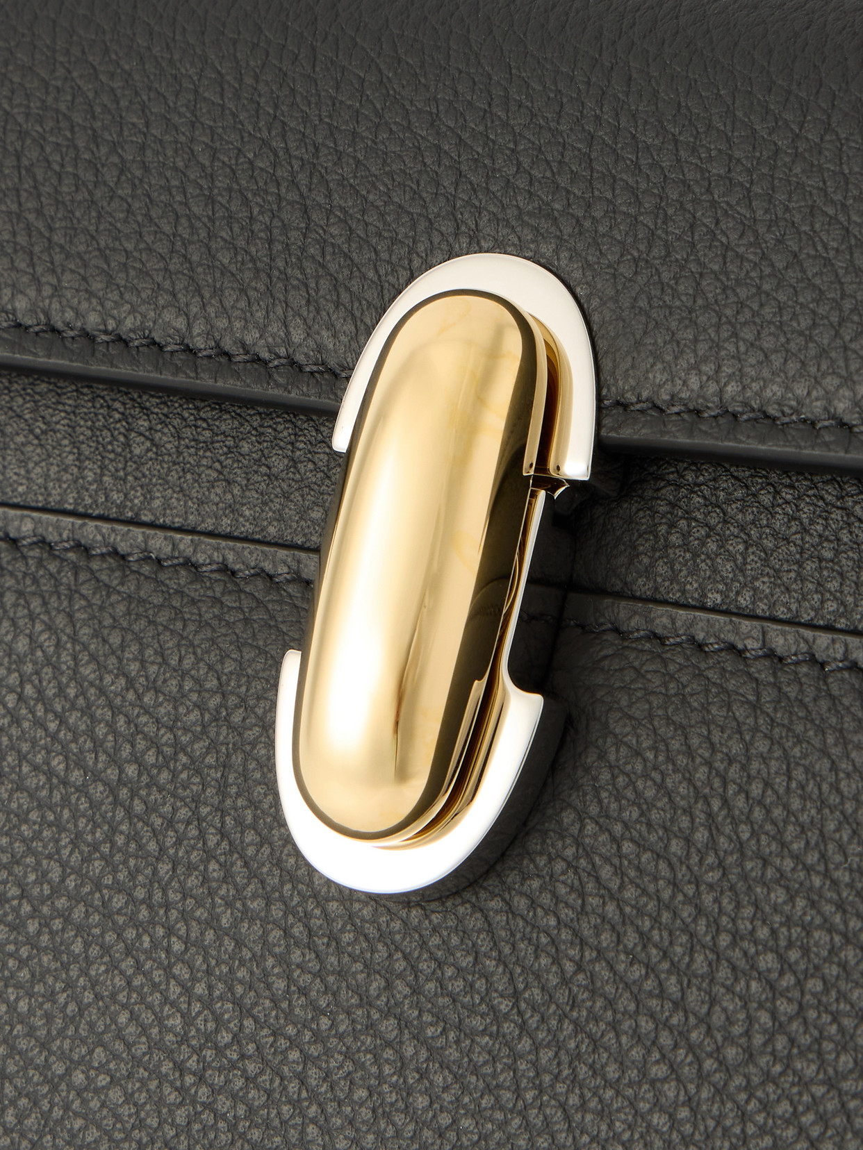 Symmetry Textured-Leather Shoulder Bag