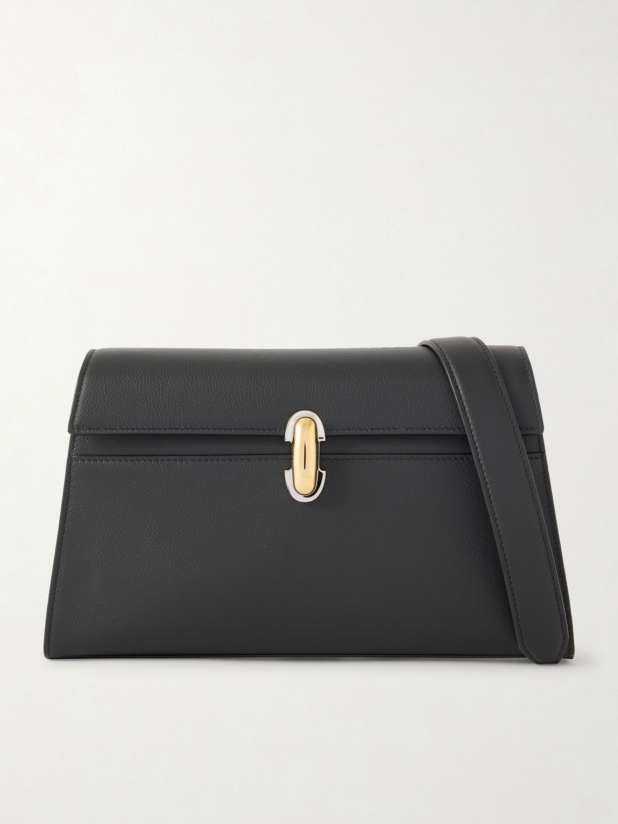 Symmetry textured-leather shoulder bag