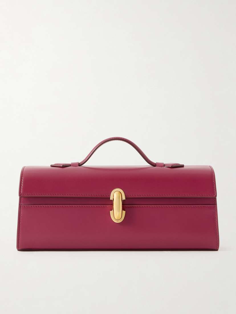 Savette Slim Symmetry Leather Tote