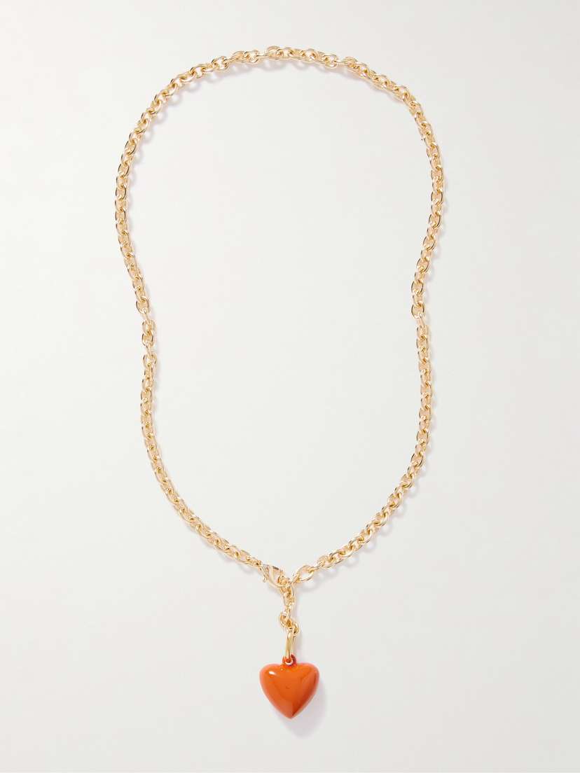 Roxanne Assoulin The Mini Puffy Heart Gold-tone Necklace