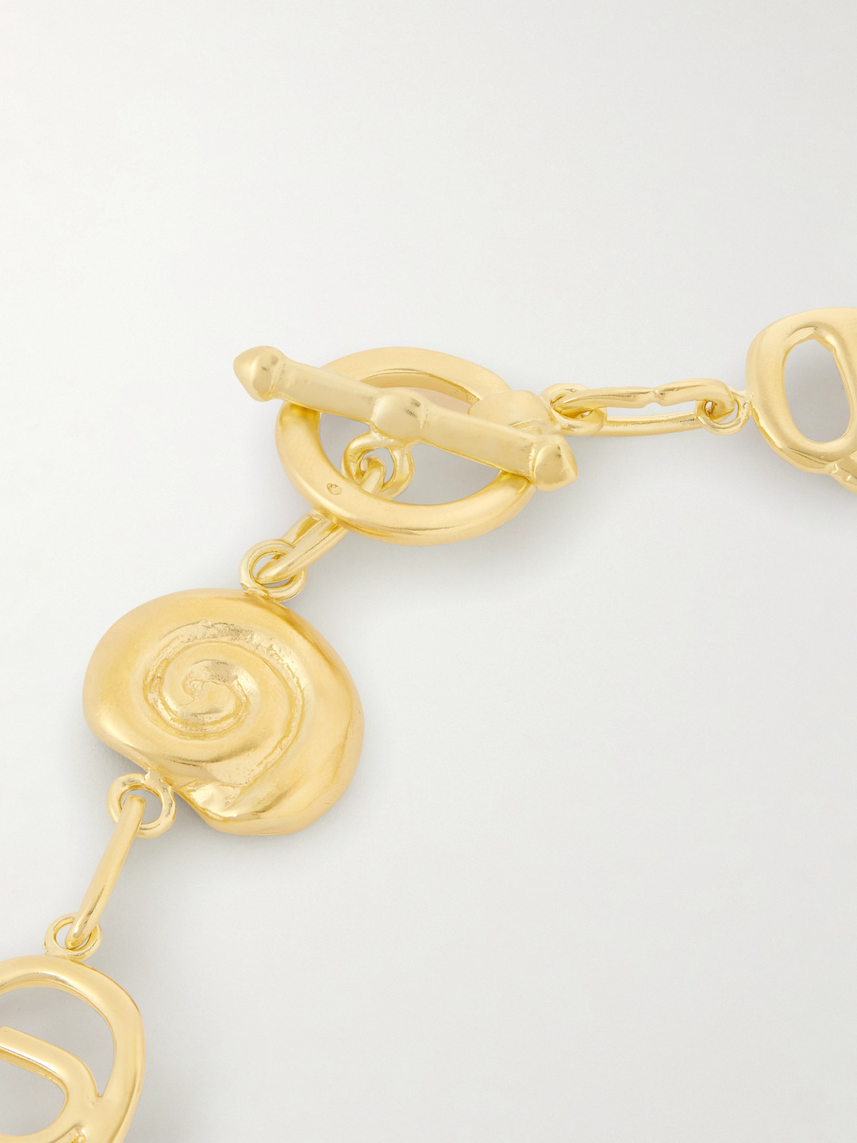 Ysso Pallas Gold-plated Necklace In Brown