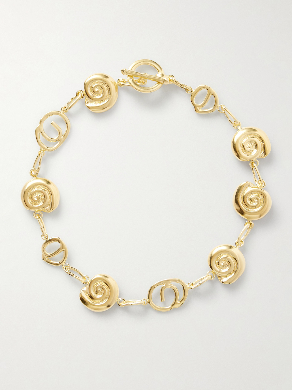 Ysso Pallas Gold-plated Necklace In Brown