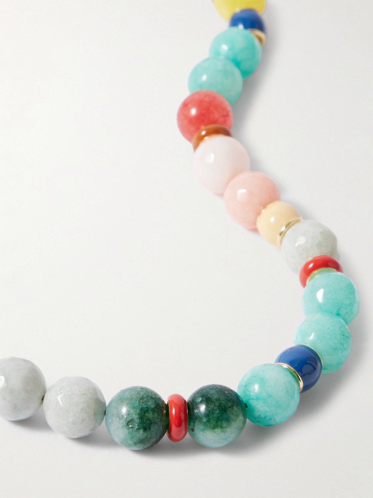 Roxanne Assoulin The Bright By Nature Gold-tone Stone And Enamel Necklace In Multi