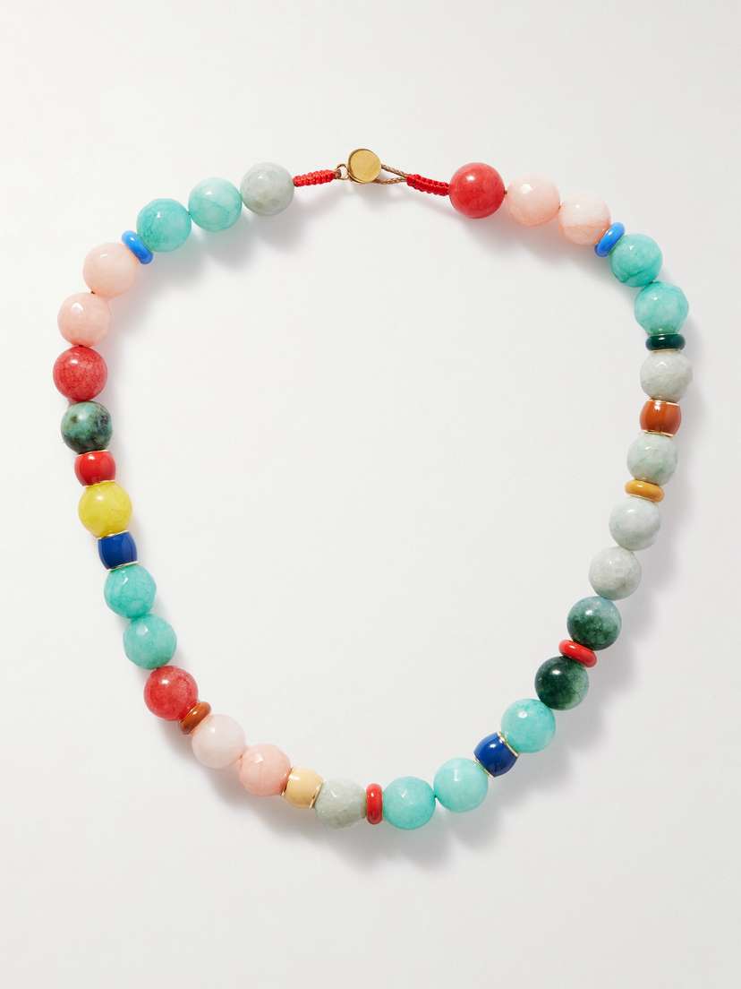 Roxanne Assoulin The Bright By Nature Gold-tone Stone And Enamel Necklace