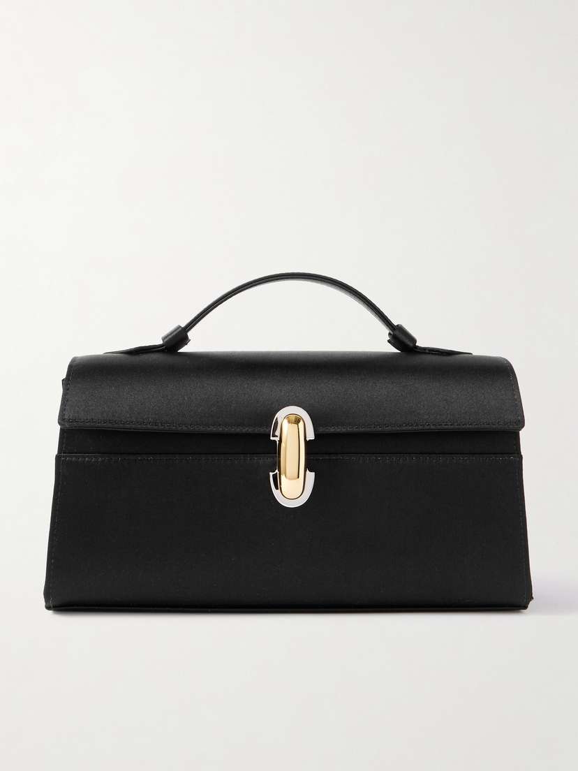 Savette Symmetry Pochette Satin Tote