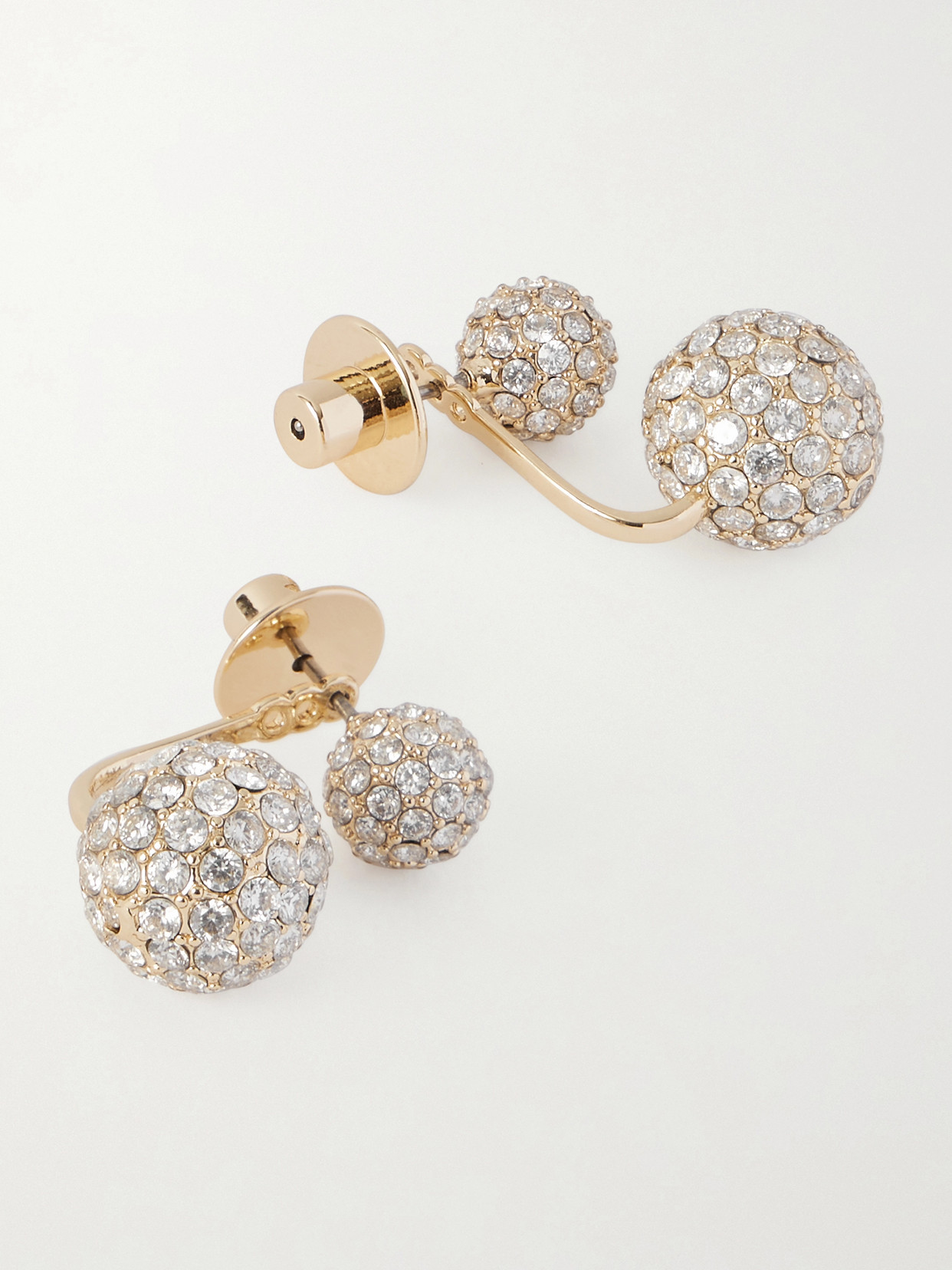 Roxanne Assoulin Floating Spark Gold-tone Crystal Earrings In Gold