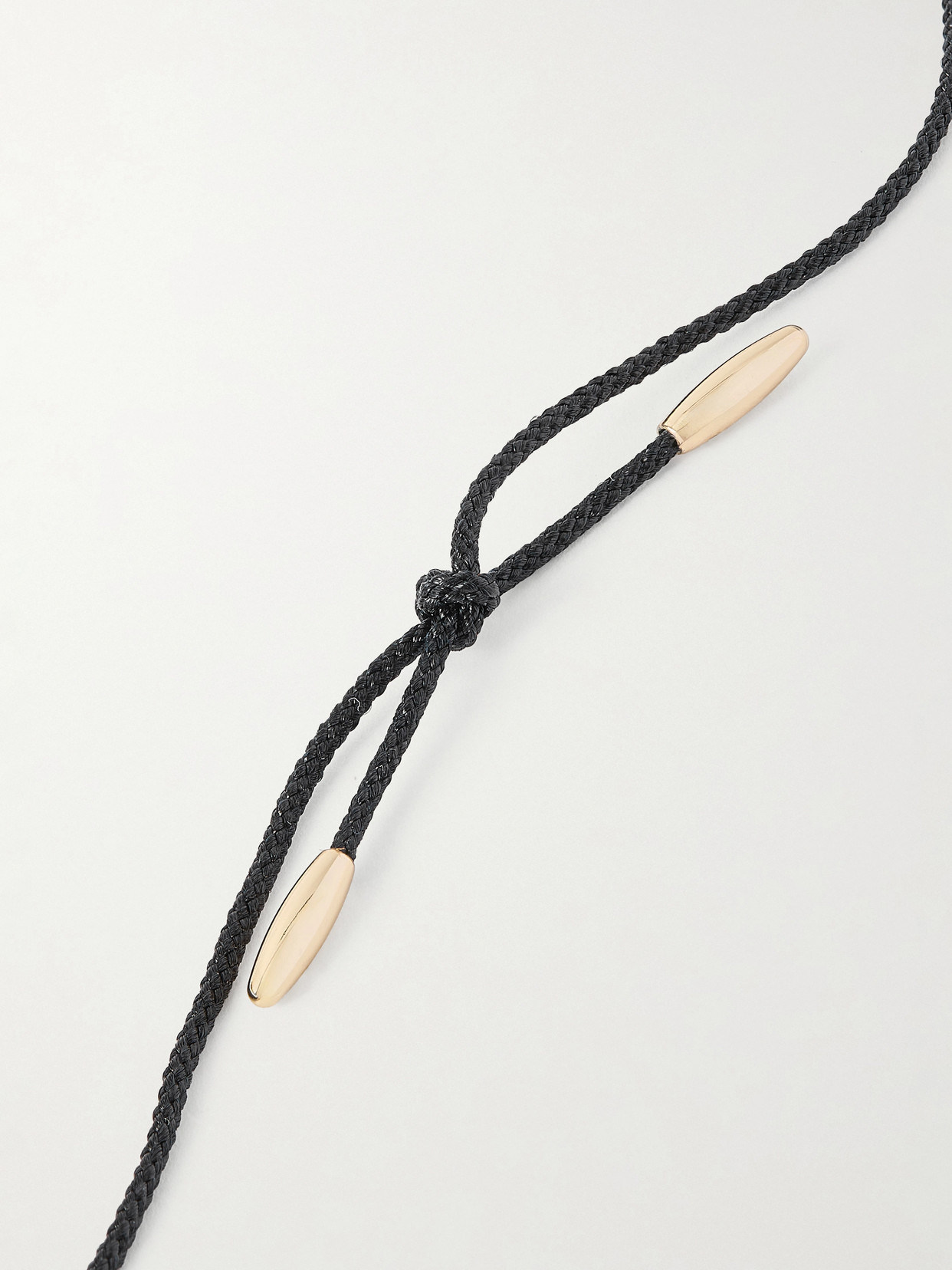 Roxanne Assoulin The Spark Cord, Gold-tone And Crystal Necklace In Black