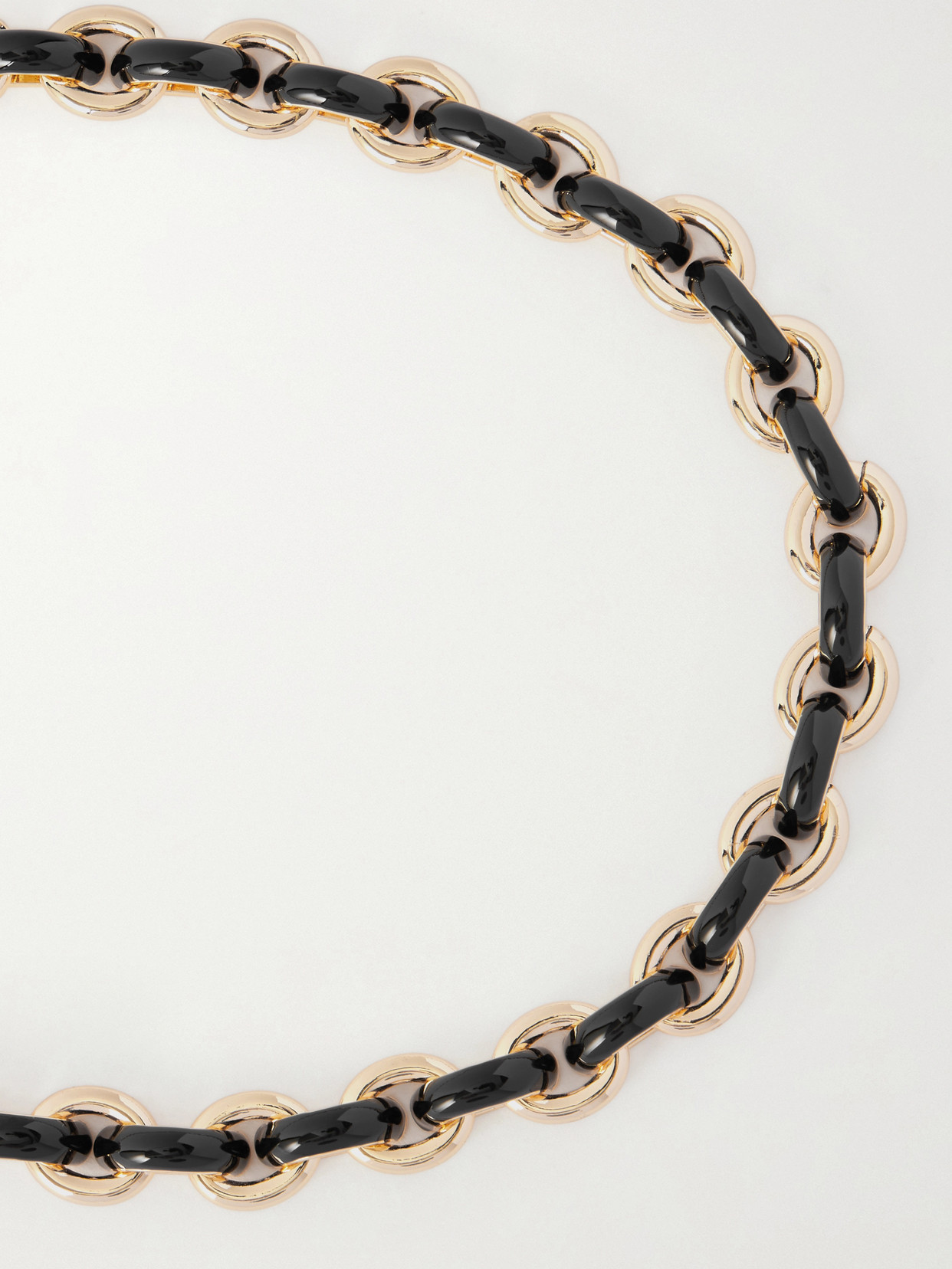 Roxanne Assoulin The Classic Link Gold-tone Enamel Necklace In Gold