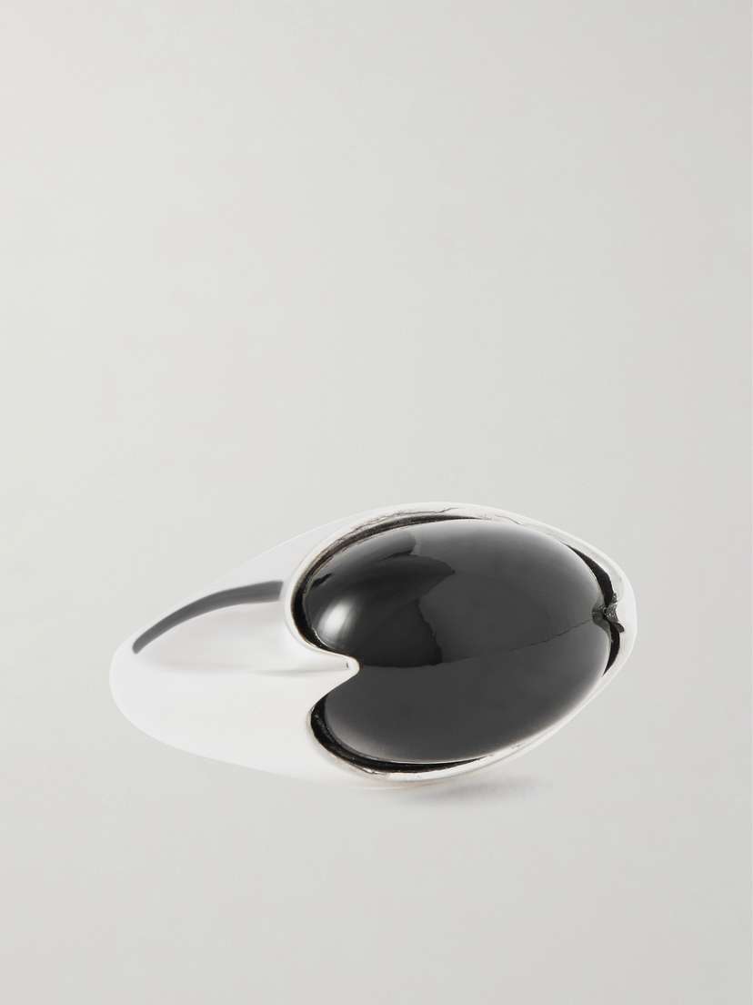 Loren Stewart Orb Sterling Silver And Agate Ring