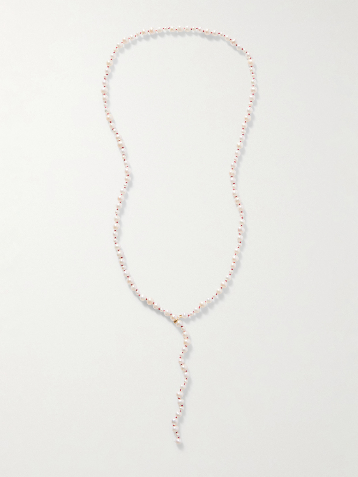 Loren Stewart Opera Gold Freshwater Pearl Necklace In Metallic