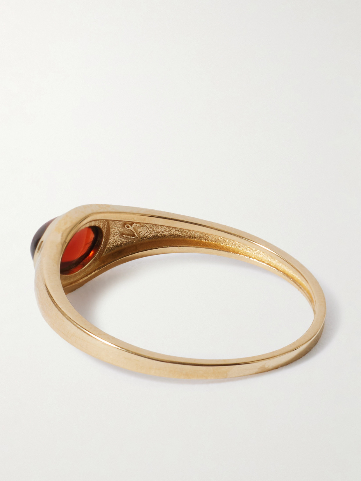 Loren Stewart Gold Garnet Ring In Red