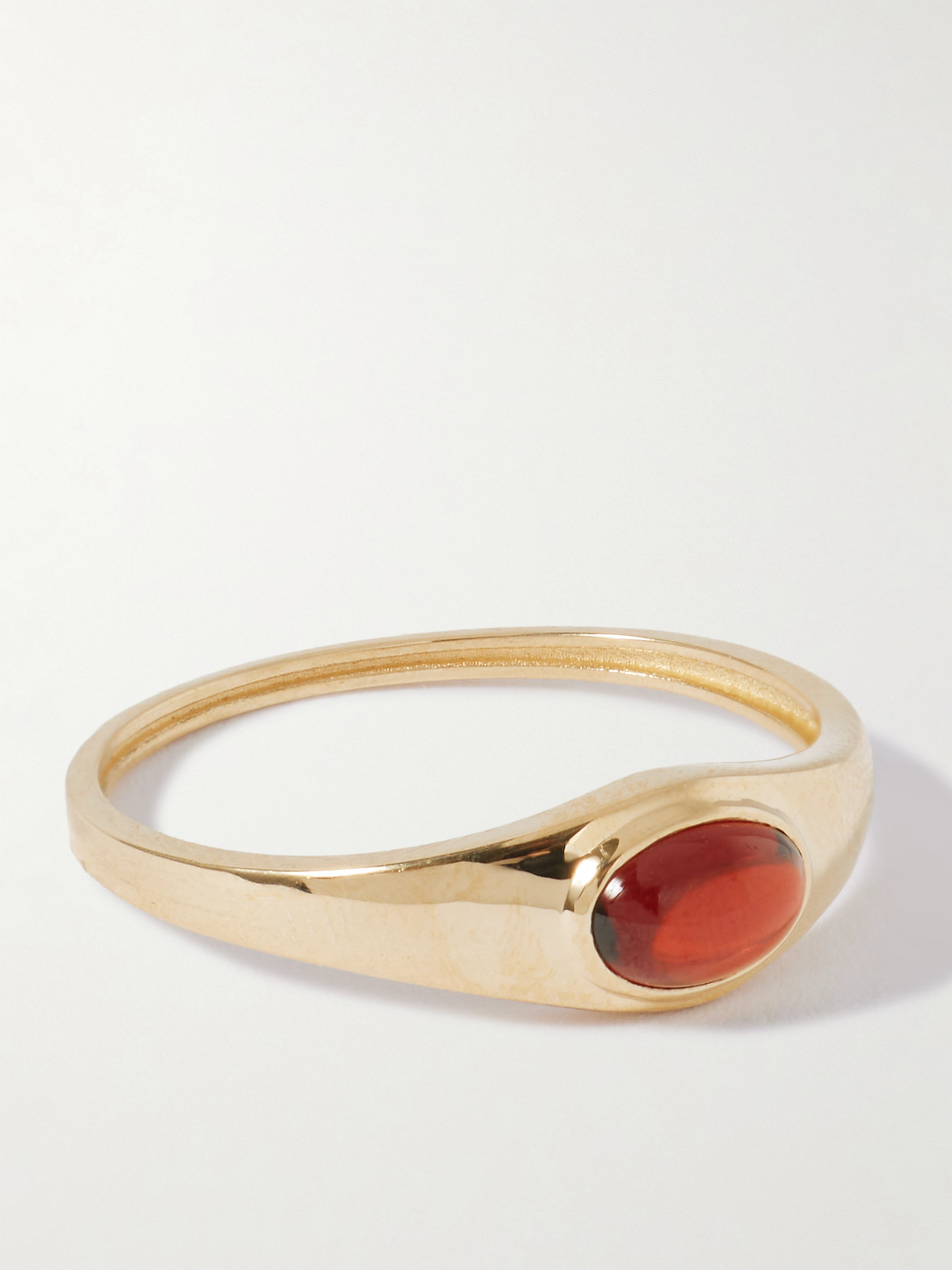 Loren Stewart Gold Garnet Ring In Red