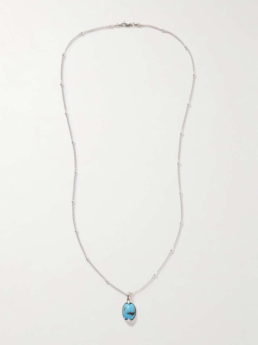Loren Stewart Orb Sterling Silver And Turquoise Necklace