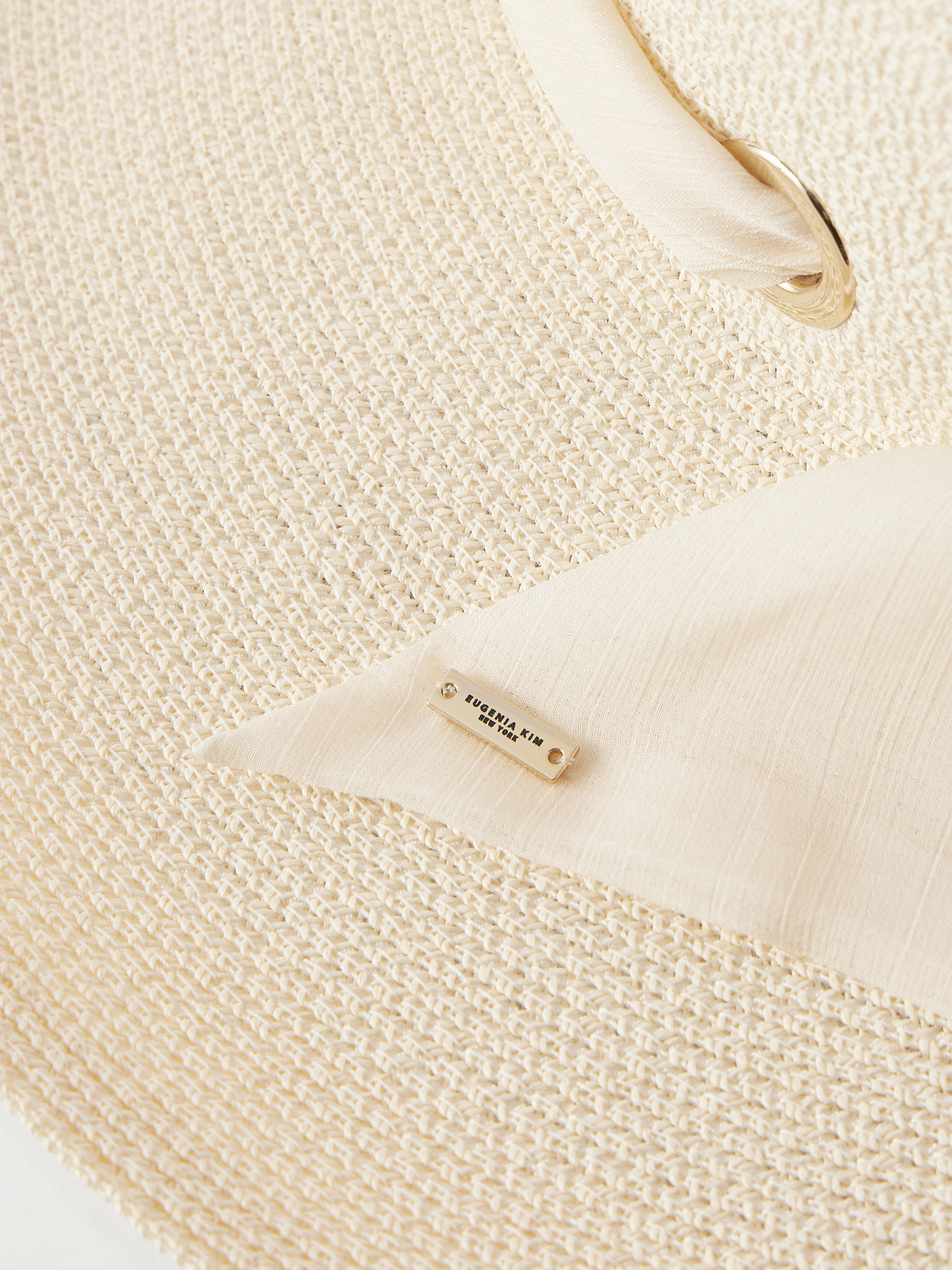 Eugenia Kim Cassidy Organza-trimmed Straw Hat In White