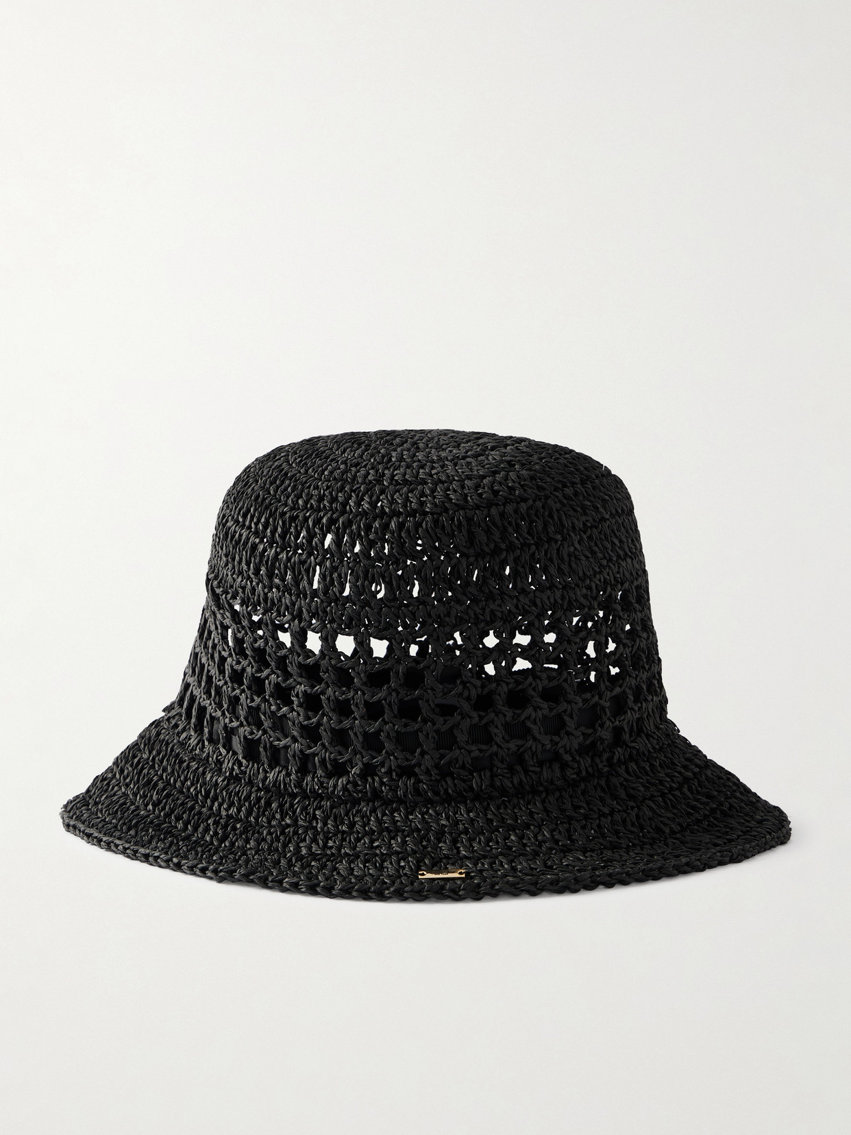 Eugenia Kim Jonah Straw Bucket Hat In Black