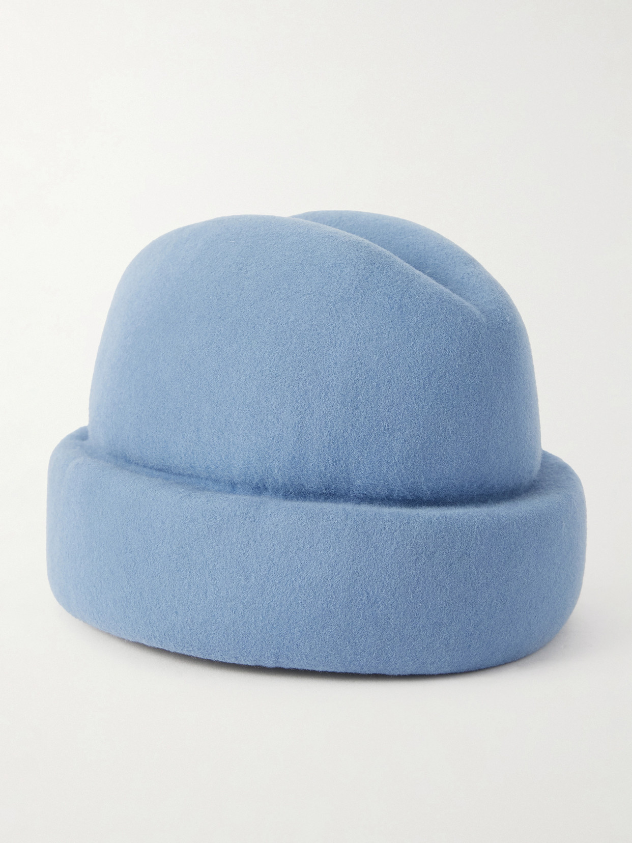 Gigi Burris Sharina Wool-felt Cap In Blue