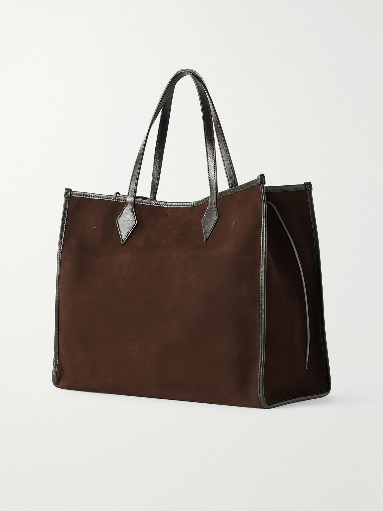 Métier - Chameleon 41 Large Leather-Trimmed Nubuck Tote