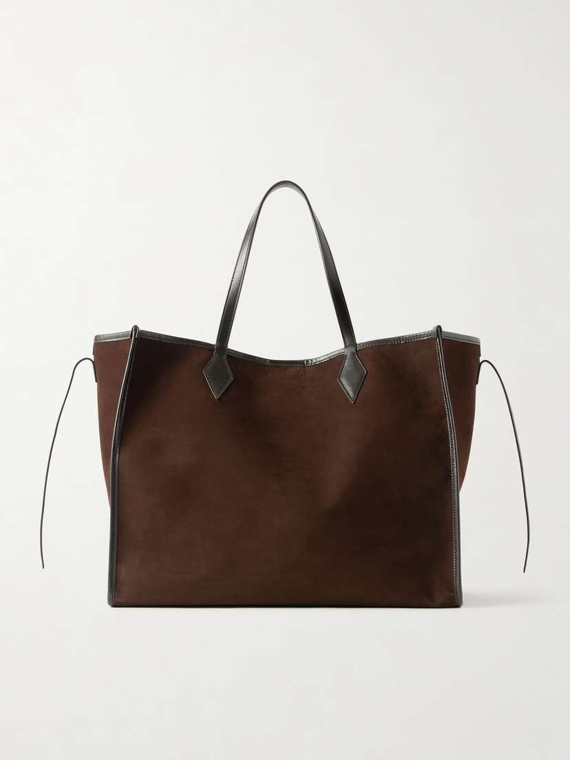Métier Chameleon 41 Large Leather-trimmed Nubuck Tote