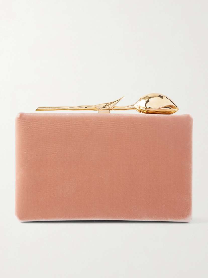 Erdem Bloom Velvet Clutch