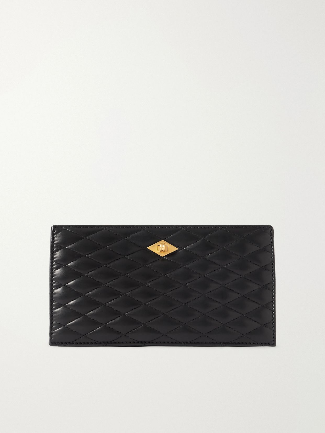 Ease quilted leather clutch