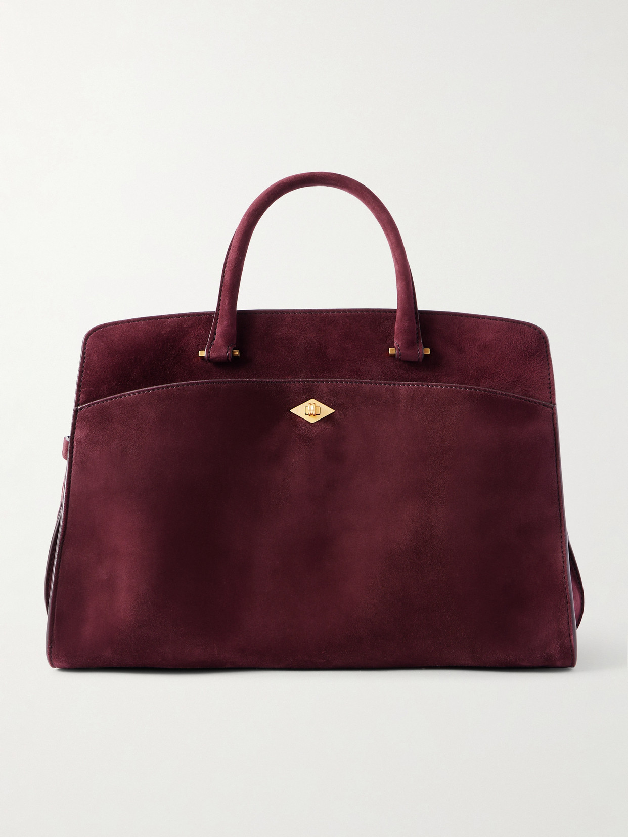 Metier Private Eye Suede Tote In Purple