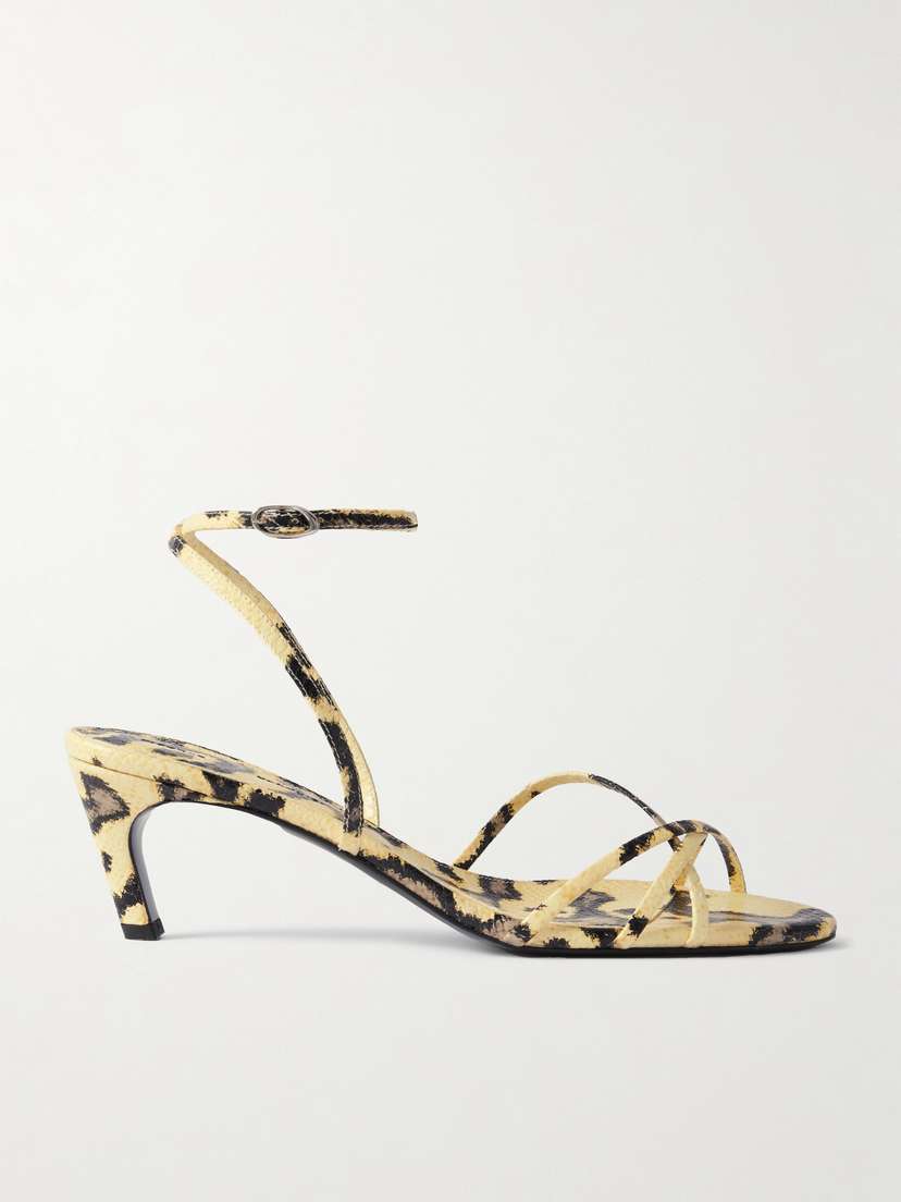 Proenza Schouler Uma Snake-effect Leather Sandals