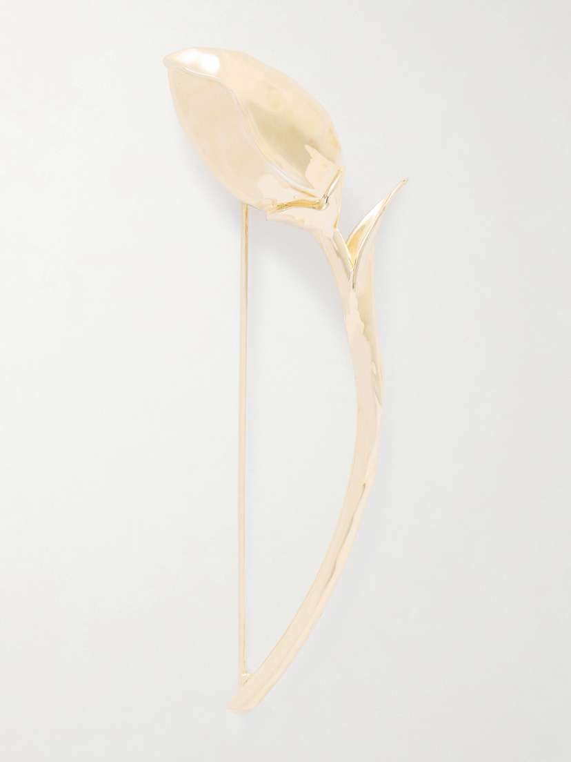 Erdem Bloom Gold-plated Silver Brooch