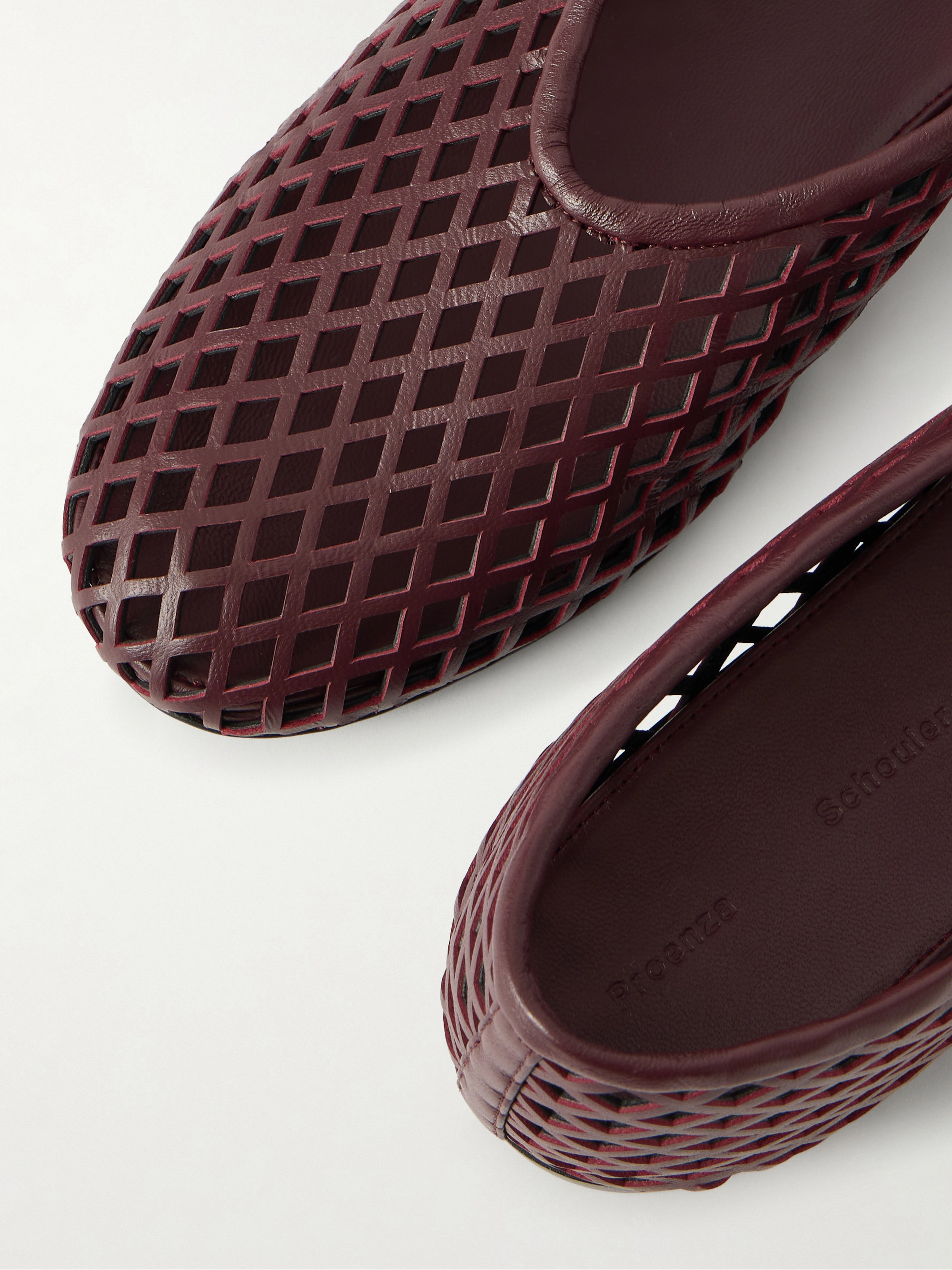 Proenza Schouler Tee perforated leather ballet flats thumbnail