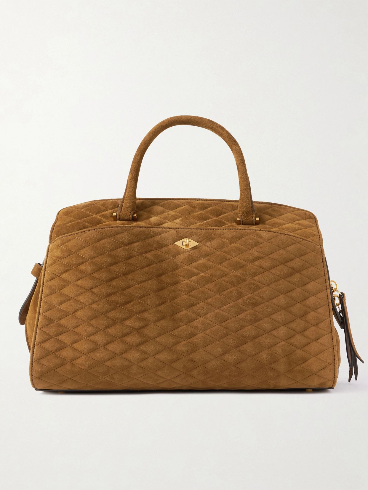 Private Eye quilted suede tote